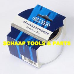 Aluminiumtape 50 mm x 5 meter voor reparatie luchtkanalen zink dakgoten | 1009174